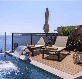 Luxury 4 Bedroom Villa with Heated Infinity Pool, Sauna, Gym, Jacuzzi and Sea Views in Vrbica, near Dubrovnik, Sleeps 8